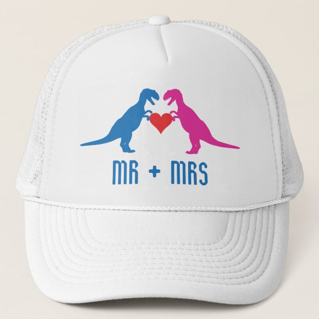 Mr+Mrs - Love Dinosaurs Trucker Hat (Front)