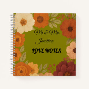 Mr & Mrs Love Notes Custom Couple Notebook