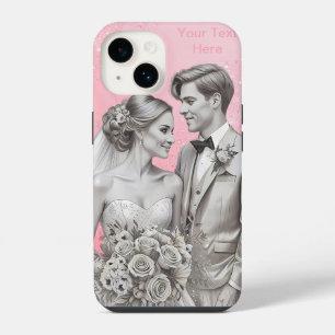 Mr & Mrs Loving Couple Just Married Gifts iPhone 14 Case