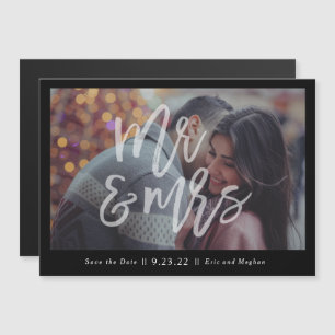 Mr & Mrs Magnetic Save the Date Magnetic Magnetic  Invitation