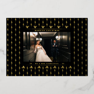 Mr & Mrs Married Christmas Photo Christmas