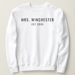 Mr Mrs Matching Outfits Engagement Fiance New Wife Sweatshirt
