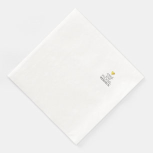 Mr & Mrs Names / Love Wedding White Napkin