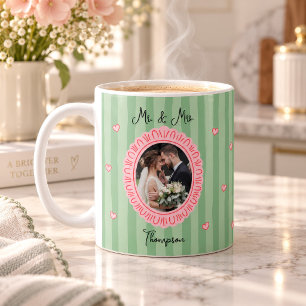 Mr. & Mrs. Newlywed Photo Coffee Mug