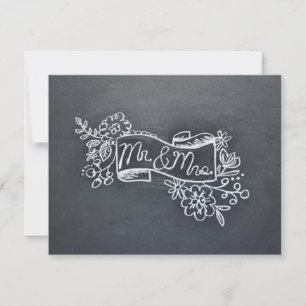 Mr & Mrs note card