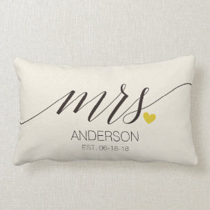 Mr.& Mrs. Personalised Wedding Gift-2 Lumbar Cushion