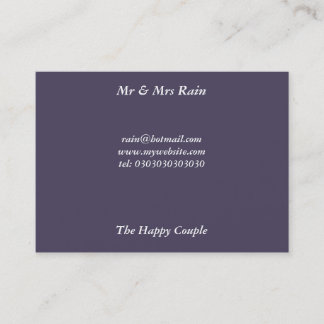 Mr & Mrs Rain Business Card