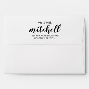 Mr. & Mrs. Return Address Envelope