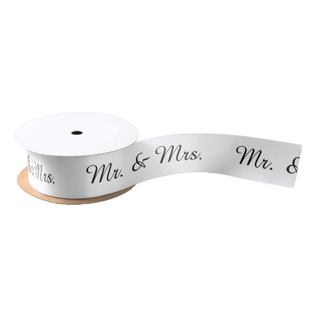 "Mr. & Mrs." Ribbon Satin Ribbon (Spool)