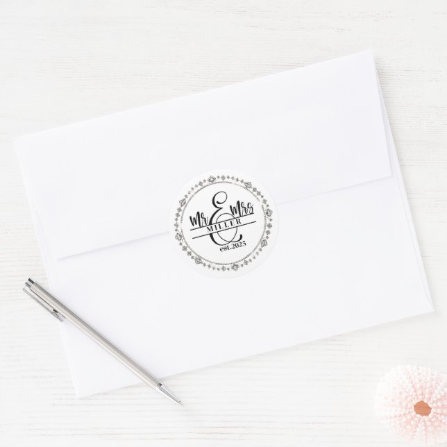 Mr. & Mrs. Sticker (Envelope)