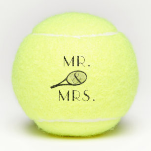 Mr. & Mrs. Tennis Racket Balls