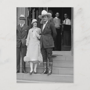 Mr. & Mrs. Tom Mix Postcard