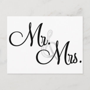 Mr. & Mrs. Unique Items Postcard