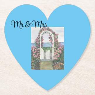 Mr & Mrs Wedding coasters for guests