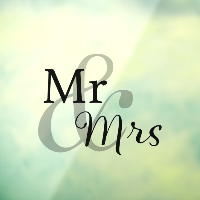 Mr & Mrs Wedding Couple  (Sheet 3)