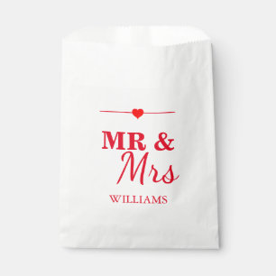 Mr. & Mrs. Wedding Favour Bags