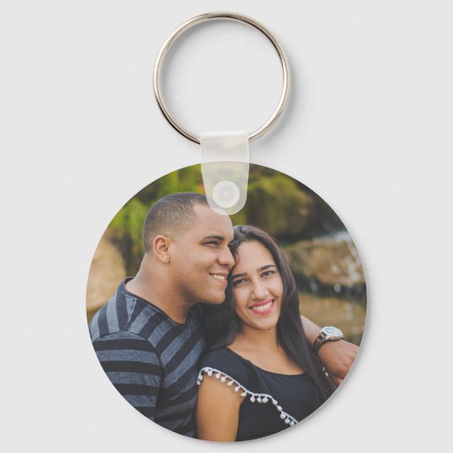Mr & Mrs Wedding Favour Keyrings Photo Name Date (Back)
