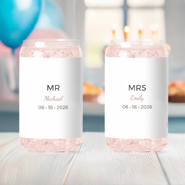 Mr Mrs Wedding Glasses | Romantic Toast Set (Insitu (Baby Shower))