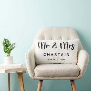 Mr. & Mrs. Wedding  Lumbar Cushion