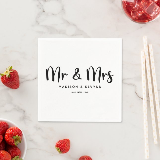   Mr. & Mrs. | Wedding Napkin (Insitu)