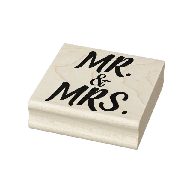 MR. & MRS. WEDDING Rubber Stamp (Stamp)