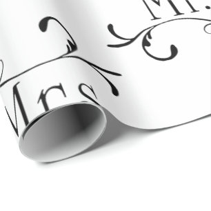 Mr & Mrs wedding Wrapping Paper