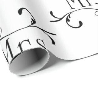 Mr & Mrs wedding Wrapping Paper