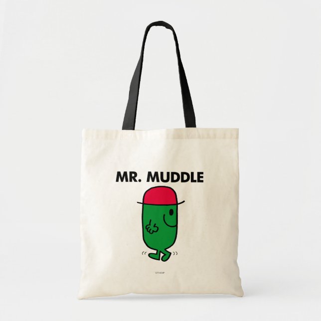 Mr. Muddle | Walking Backwards Tote Bag (Front)