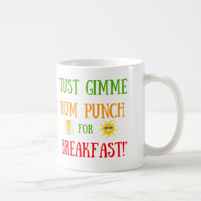 Mr Myers "Rum Punch for Breakfast" Mug (Right)