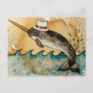 mr. narhwal postcard