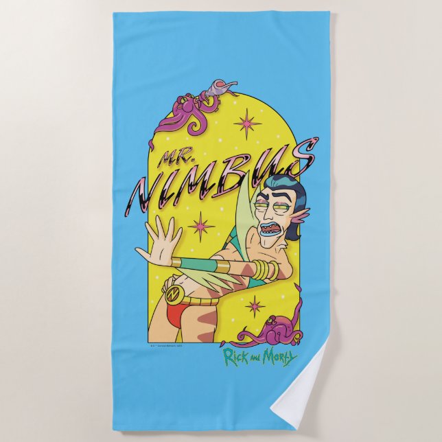 Mr. Nimbus Beach Towel (Front)