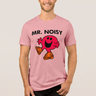 Mr. Noisy   Large Walking Clogs Tri-Blend Shirt