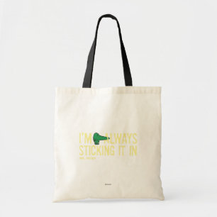 Mr. Nosey Nosing Around Yellow Lettering Tote Bag