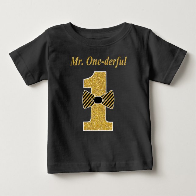 Mr. ONE-derful Toddler T-shirt, Mr. Onederful Baby T-Shirt (Front)