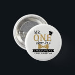 Mr. ONEderful 1st Birthday Party Favour 3 Cm Round Badge<br><div class="desc">Celebrate in style with these fun and very trendy 1st birthday party buttons. The design is easy to personalise with your special event wording and your guests will be thrilled when they receive these fabulous buttons. Matching party items can be found in the collection.</div>