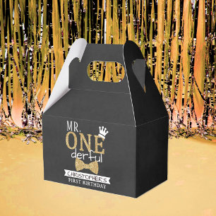 Mr. ONEderful 1st Birthday Party Favour Box