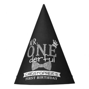 Mr. ONEderful 1st Birthday Party Hat