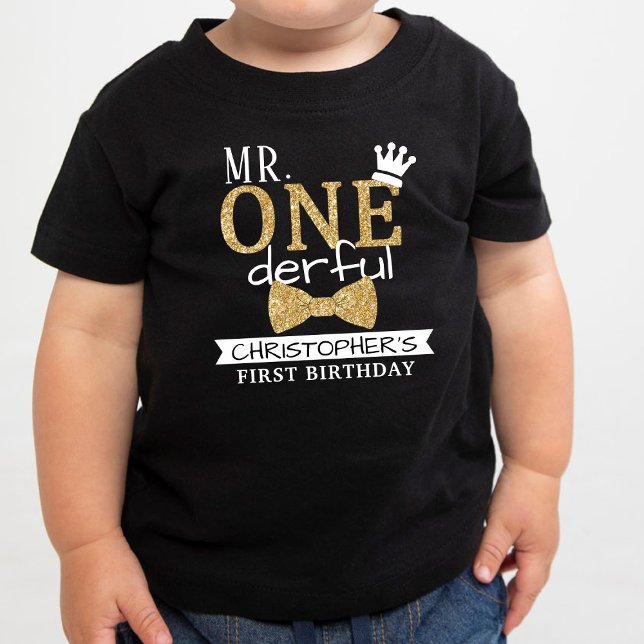 Mr. ONEderful 1st Birthday Toddler T-shirt (Creator Uploaded)