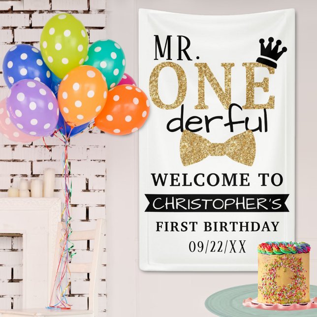 Mr. ONEderful 1st Birthday Welcome Banner (Creator Uploaded)