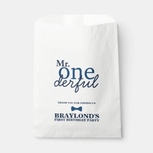 Mr Onederful Birthday Favour Bags