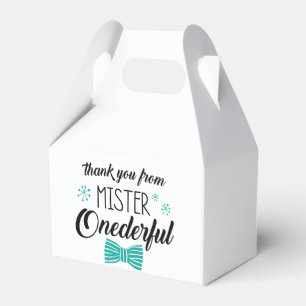 Mr. Onederful Favour Boxes