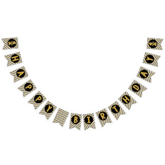 Mr. ONEderful Happy Birthday Bunting Banner