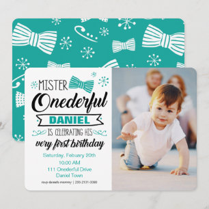 Mr. Onederful Invitation