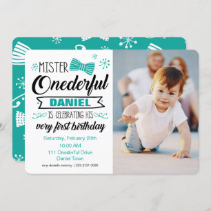 Mr. Onederful Invitation