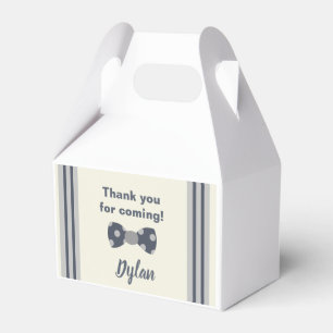 Mr Onederful navy and grey bow tie Favour Box