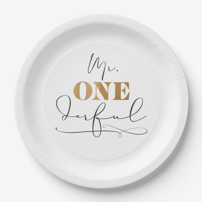 Mr. Onederful Paper Plates (Front)