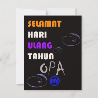 MR. Opa birthday card