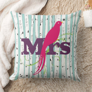 Mr. or Mrs personalises Birch Tree Pillows