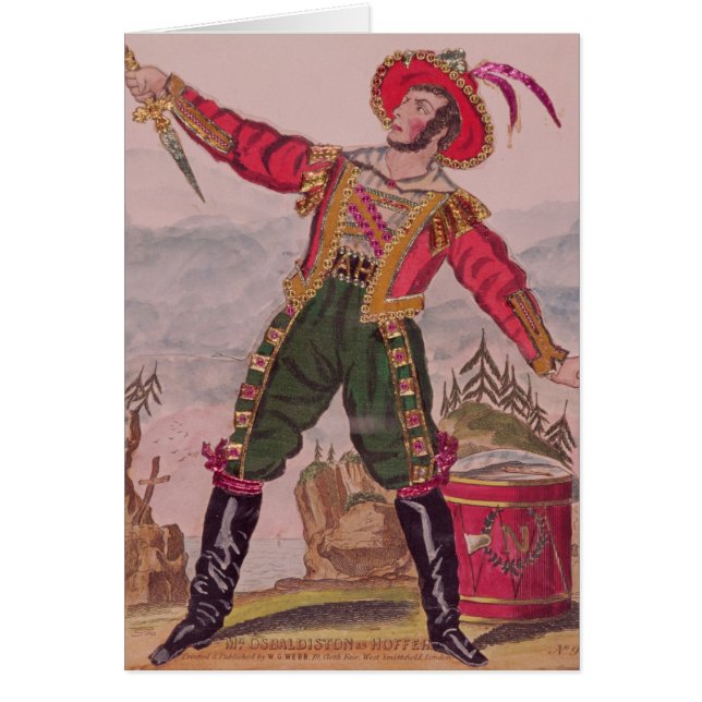 Mr. Osbaldiston as Andreas Hofer (Front)