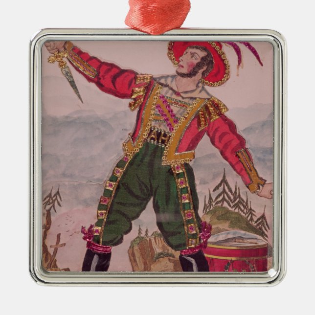 Mr. Osbaldiston as Andreas Hofer Metal Tree Decoration (Front)